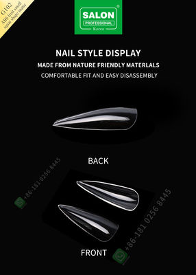 ABS Fruit Smell Sharp Shape Matte Lady French Style Artificial False Nails Half Tips and Full Cover False Nail