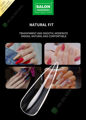ABS Fruit Smell Sharp Shape Matte Lady French Style Artificial False Nails Half Tips and Full Cover False Nail