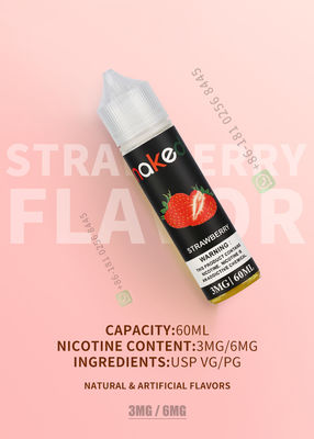 E-Liquid E-Juice با کیفیت بالا با طعم توت فرنگی E-Cigarette Vaping Liquid 60ml خالص و ایمن