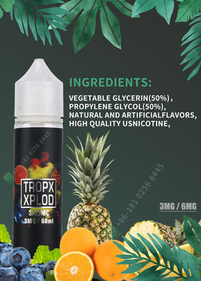 نیکوتین E-Liquid Vape Juice E-Cigarette Vape Liquid 30ml 60ml ویپ آب طعم پرتقال