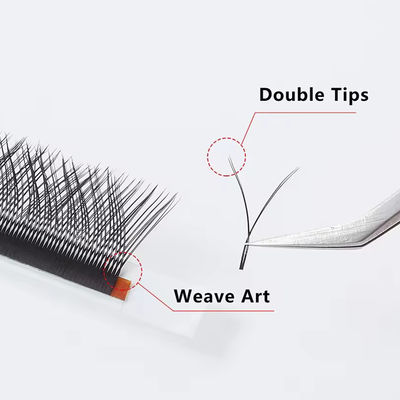 حجم ابریشمی برتر کلاسیک مژه های جعلی تمدید 8-14mm CC/D/DD Curl Black Matte Lashes انفرادی ابریشم 12 ردیف