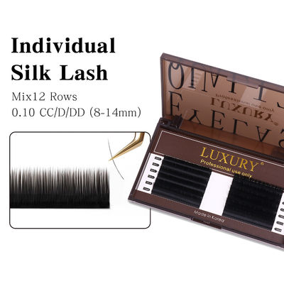 8-14mm موهای جعلی فردی CC/D/DD حجم پیچ و خم کردن مژه گسترش دو طرفه Cashmere YY Lash Extension