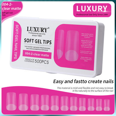 500pcs/Box شکل مربع متوسط ناخن های کاذب برای ابزار مانکیور تمدید ناخن 11 اندازه