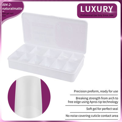 500pcs/Box Natural Matte Square Nail Tips Full Cover ناخن های مصنوعی آکریلیک