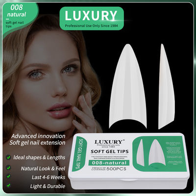 حرفه ای ناخن هنر 500PCS تیز شکل ناخن های کاذب با طراحی فوق نازک 11 اندازه