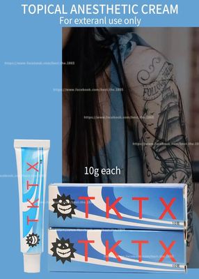 کرم بی حسی TKTX 10g کرم بی حسی خالکوبی بدون چربی مبتنی بر آب با تحویل سریع 3 تا 7 روز