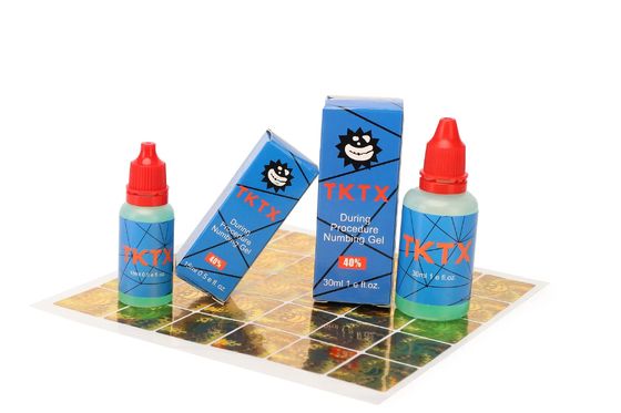 TKTX ژل بی حسی 15 میلی لیتر ژل آبی سریع عمل با 9٪ لیدوکاین برای تسکین درد