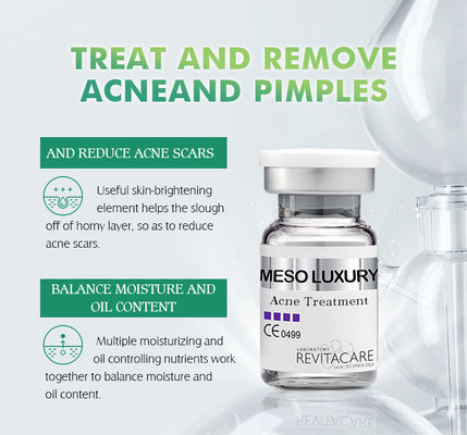 MESO LUXURY تقویت کننده پوست گیاه خالص جوش پاک سروم سفید کننده Mesotherapy راه حل برای درمان آکنه