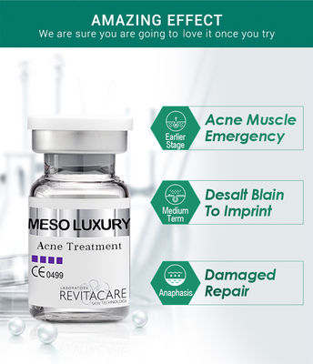 MESO LUXURY تقویت کننده پوست گیاه خالص جوش پاک سروم سفید کننده Mesotherapy راه حل برای درمان آکنه