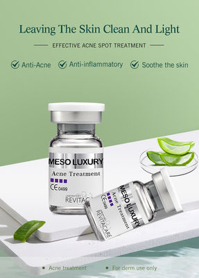 MESO LUXURY تقویت کننده پوست گیاه خالص جوش پاک سروم سفید کننده Mesotherapy راه حل برای درمان آکنه
