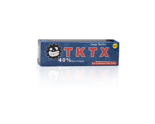 کرم بی حس کننده خالکوبی میکروبلیدینگ لیدوکائین TKTX برچسب شماره 45 کرم آرایش دائمی