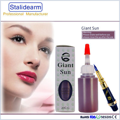 پیگمنت آرایش نیمه دائمی GIANT SUN / جوهر تاتو اصلی 20 میلی لیتر برای تاتو لب ابرو