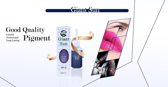 پیگمنت آرایش نیمه دائمی GIANT SUN / جوهر تاتو اصلی 20 میلی لیتر برای تاتو لب ابرو