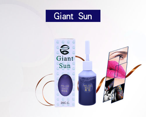 پیگمنت آرایش نیمه دائمی GIANT SUN / جوهر تاتو اصلی 20 میلی لیتر برای تاتو لب ابرو