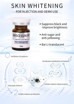 Brightening Skin Whitening Injection 5 بطری ضد پیری برای درماپن