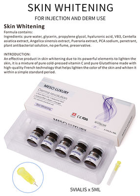 Brightening Skin Whitening Injection 5 بطری ضد پیری برای درماپن