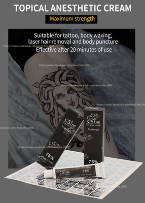 CS Lab 75% Numb Cream Anesthetic Tattoo کرم بی حس کننده موضعی برای تاتو ابرو لب میکرونیدلینگ