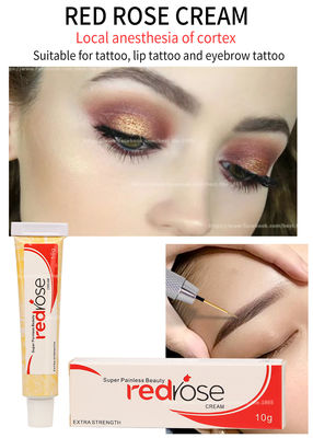 کرم بی حس کننده رز قرمز بی حسی 10 گرمی آرایش دائمی کرم بی حس کننده لیدوکائین به مدت 20 دقیقه بی حسی به مدت 5-6 ساعت