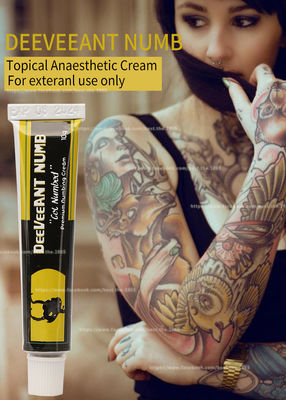 Relief Deeveeant Numb Lidocaine Cream Tattoo Cream ضد تورم 10 گرم رنگ صورتی سفید غیر چرب