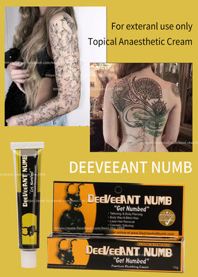Relief Deeveeant Numb Lidocaine Cream Tattoo Cream ضد تورم 10 گرم رنگ صورتی سفید غیر چرب