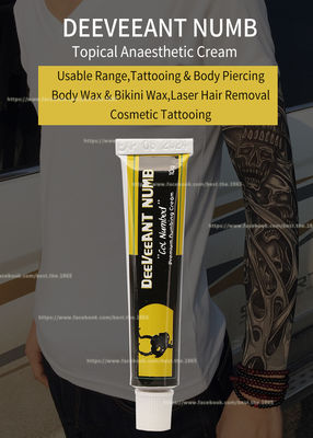 Relief Deeveeant Numb Lidocaine Cream Tattoo Cream ضد تورم 10 گرم رنگ صورتی سفید غیر چرب