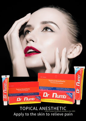 کرم بی‌حس کننده غیر روغنی Dr Numb کرم لیدوکائین 30 گرمی برای لیزر موهای زائد تاتوی ابرو لب