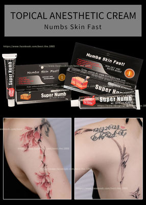 Super Numb 10g 30g Tattoo Stop Pain Cream کرم صورتی سفید اعمال به مدت 20 دقیقه موثر به مدت 3 ساعت قیمت عمده