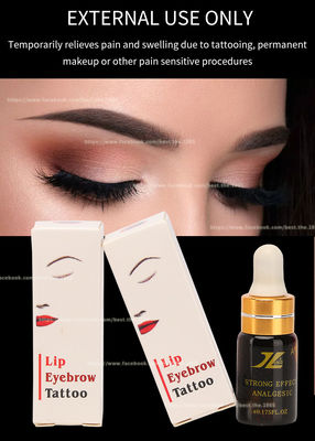 محلول بی حس کننده تاتو ابرو JILONG LIP، مایع، بدون درد، موثر، ماندگاری 3 ساعته، مایع بی حس کننده تاتو