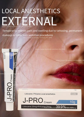 J Pro Tattoo Licocaine Numb Cream 10g Stop Pain کرم بی حس کننده برای اپیلاسیون تاتو آرایش دائمی