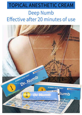 DR NUMB 10 گرمی تاتو کرم بدون درد لیدوکائین کرم آرایش دائمی بی حس کننده کرم خط چشم تاتو کرم بی حسی