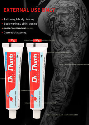 Dr Numb 30g Permanent Makeup Tattoo Cream بدون درد کرم لیدوکائین قیمت عمده برچسب #45 ژل 30ml TKTX TATTOOIST