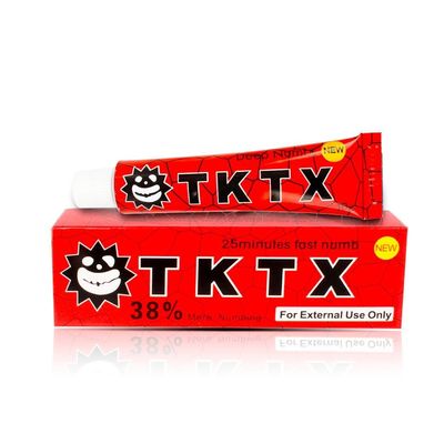 کرم بی حس کننده تاتو قرمز TKTX کرم مراقبت پس از تاتو ابرو بی حس کننده PMU
