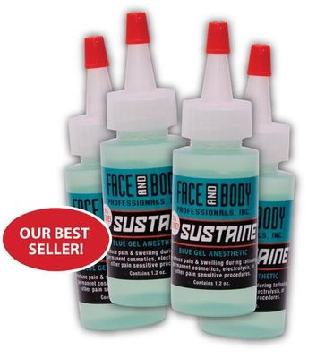 Lidocaine Sustain Blue ژل بی حس کننده تاتو بی حس کننده 1.2OZ ضد حساسیت