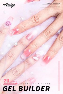ژل اکستنشن ناخن بیلدر شماره 14 لاک ناخن ژل UV سخت Easy Off Glaze