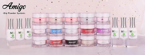 کیت قالب گیری آسان ناخن Dip Powder Amigo سیستم غوطه وری ناخن اکریلیک بدون بو