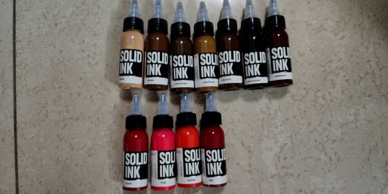رنگدانه آرایش دائمی رنگ طبیعی 30ML 60ML جوهر تاتو جوهر جامد