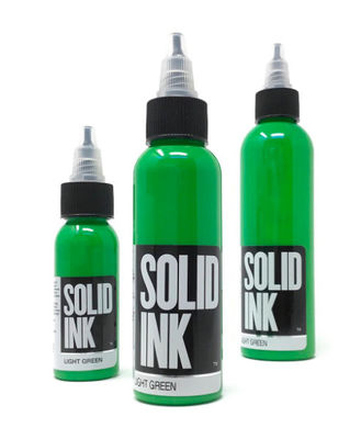 رنگدانه جوهر سبز میکرو جامد تاتو 30ML 60ML 120ML 260ML