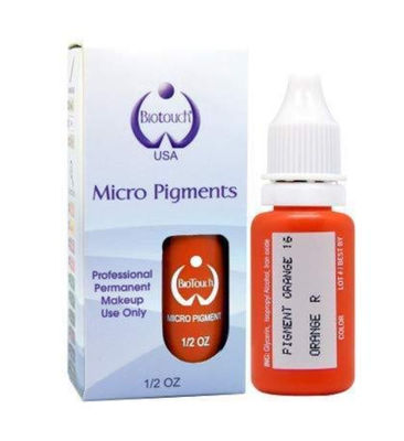 Biotouch MicrGel polishgment رنگدانه نارنجی رنگ آرایش دائمی Microblading لوازم آرایش ابرو MicrGel polishgmentation سایه زدن ابرو