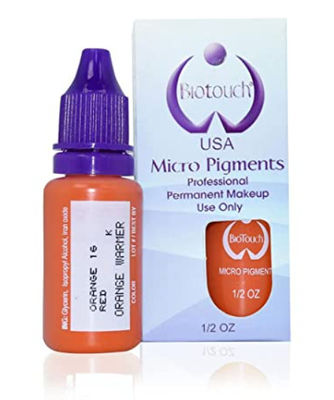 Biotouch MicrGel polishgment رنگدانه نارنجی رنگ آرایش دائمی Microblading لوازم آرایش ابرو MicrGel polishgmentation سایه زدن ابرو