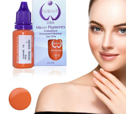 Biotouch MicrGel polishgment رنگدانه نارنجی رنگ آرایش دائمی Microblading لوازم آرایش ابرو MicrGel polishgmentation سایه زدن ابرو